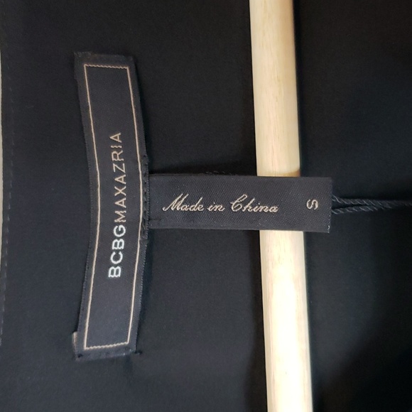 BCBGMaxAzria Abrielle Sleeveless Peplum Top Small Black New - Picture 6 of 9